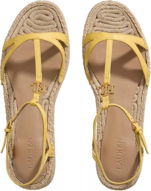 Lauren Ralph Lauren Sandalen Payton Espadrilles Flat in geel