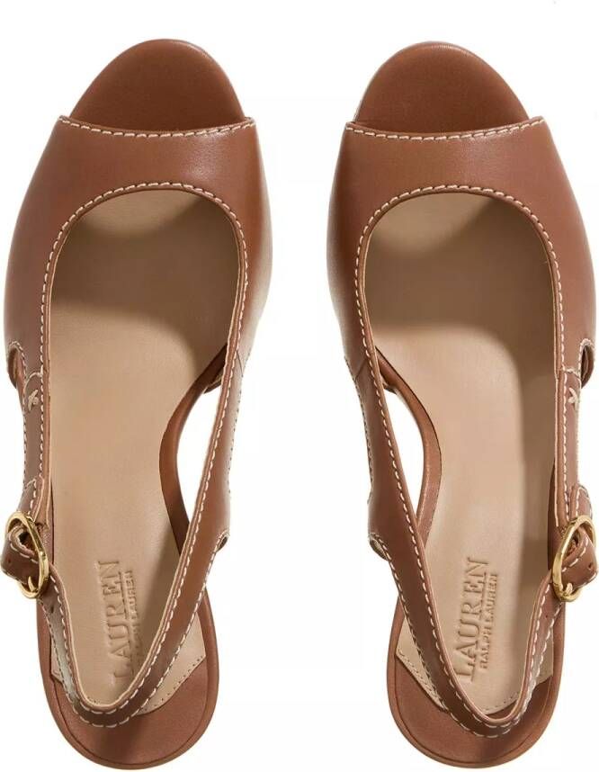 Lauren Ralph Lauren Sandalen Roni Sandals Wedge in bruin