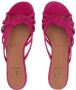 L´Autre Chose Slippers Flat Sandals Bicolor Kid Suede in roze - Thumbnail 2