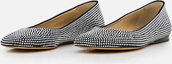 Loewe Loafers Toy Strass Ballerina in zilver