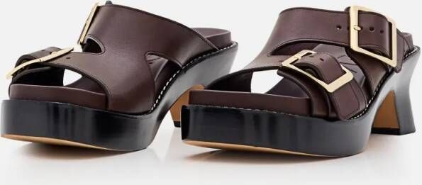 Loewe Sandalen Ease Heel Slide 90 in zwart