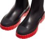 Moschino Love Chelsea Plateau Leren Enkellaarzen Black Dames - Thumbnail 2