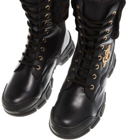 Love Moschino Boots & laarzen Sneakerd.Trek45 Vit+Nyl+Softpl in zwart