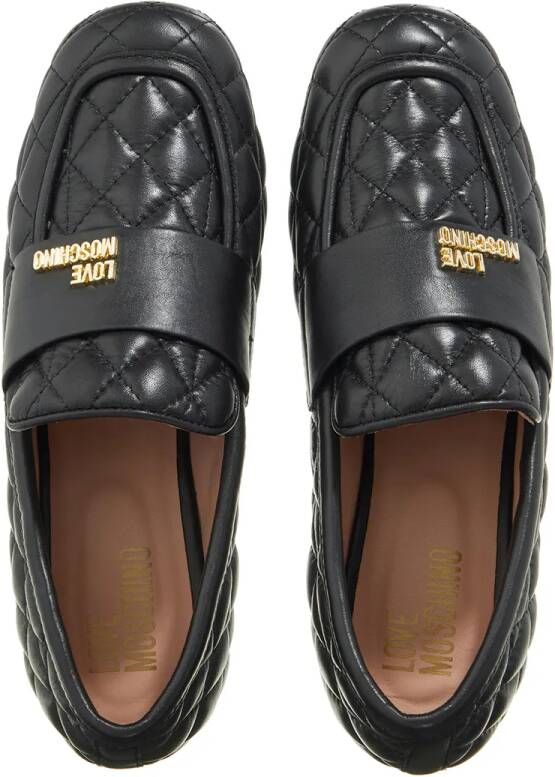 Love Moschino Loafers New Flat Love Scarpa Donna in zwart