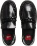 Love Moschino Zwarte leren sneakers met rubberen hak Black Dames - Thumbnail 12