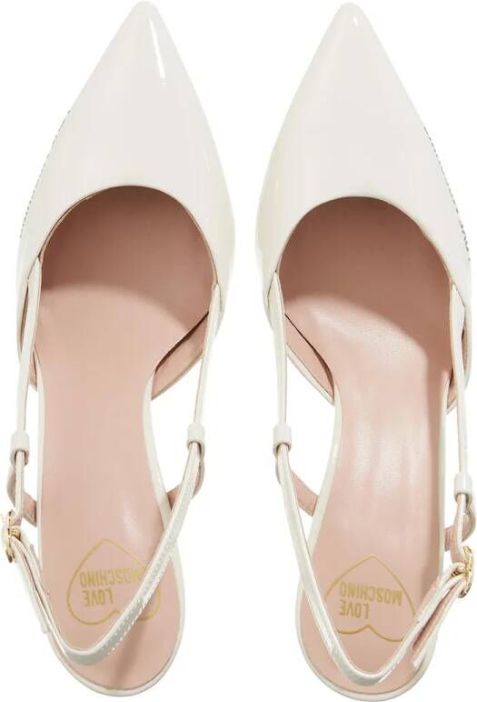 Love Moschino Pumps & high heels Rubber Logo Scarpa Donna in crème