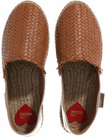 Love Moschino Espadrilles Scarpad Espa35 Intreccio in bruin