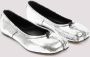 Maison Margiela Loafers & ballerina schoenen Silver Calf Leather Tabi New Ballerina in zilver - Thumbnail 3