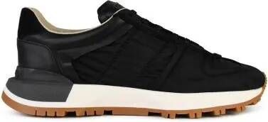 Maison Margiela Sneakers 50-50' Black Leather Blend Sneakers in zwart