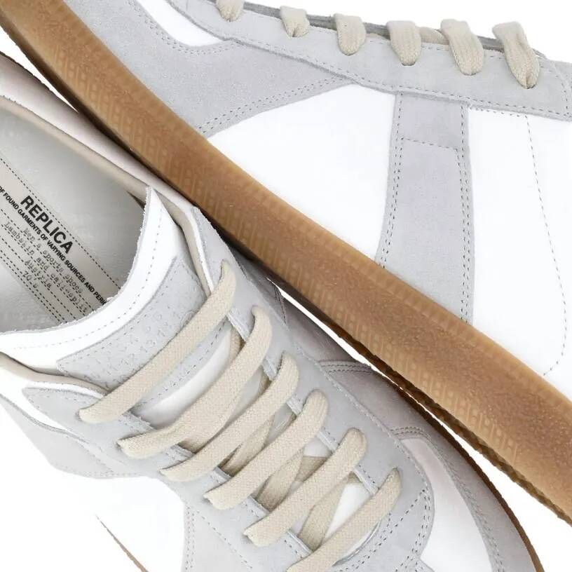 Maison Margiela Sneakers White Leather Sneakers in wit