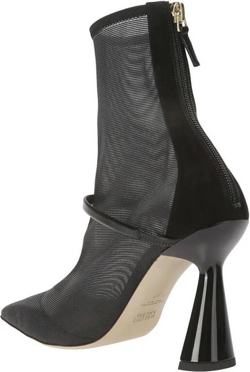 Malone Souliers Boots Pointed Mesh Ankle Boots in zwart