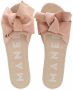 Manebi Espadrilles Sandals With Bow in poeder roze - Thumbnail 2