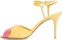 Manolo Blahnik Sandalen Yellow And Pink Mumbi Sandal in tweekleurig - Thumbnail 2