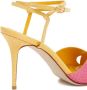 Manolo Blahnik Sandalen Yellow And Pink Mumbi Sandal in tweekleurig - Thumbnail 3