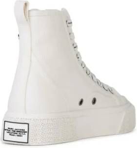 Marc Jacobs Low-Top Sneakers 'The High Top' White Tela Sneakers in wit