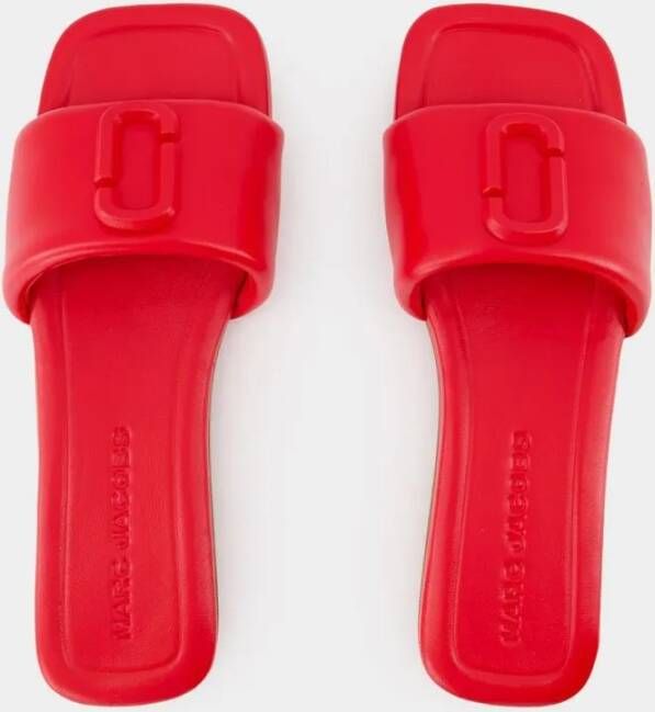 Marc Jacobs Sandalen The J Marc Sandals Leather Red in rood