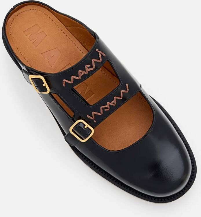 Marni Bambi 3.0 Sabot Loafer in zwart