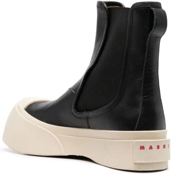 Marni Boots Slip-On Ankle Boots in zwart