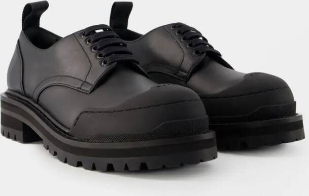 Marni Loafers Dada Derbies Leather Black in zwart