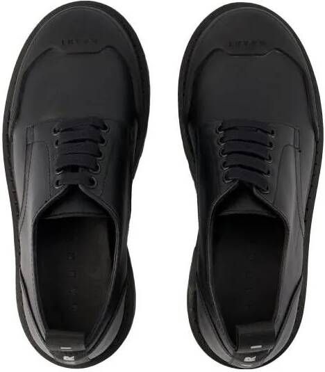 Marni Loafers Dada Derbies Leather Black in zwart