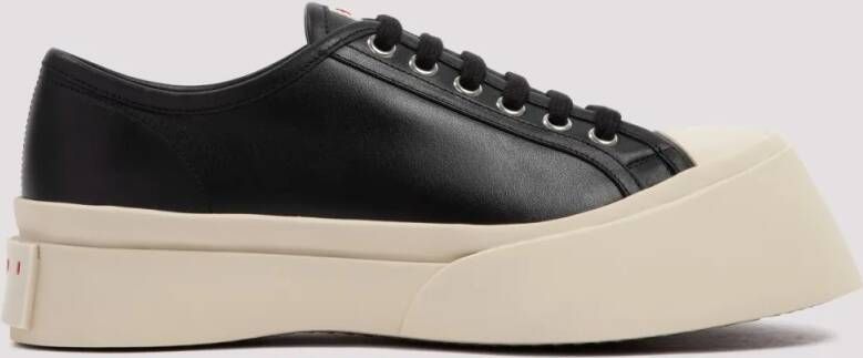 Marni Low-Top Sneakers Black Leather Pablo Sneakers in zwart