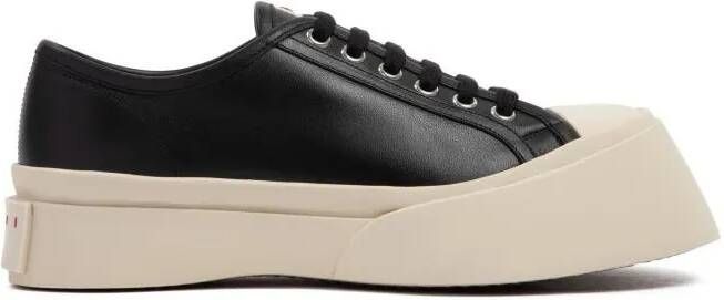 Marni Low-Top Sneakers Black Leather Pablo Sneakers in zwart