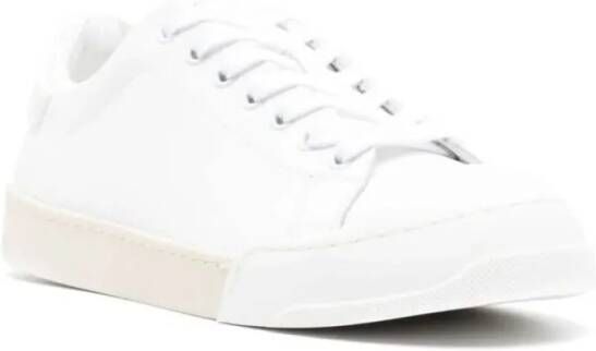 Marni Low-Top Sneakers Dada Bumper Leather Sneakers in wit