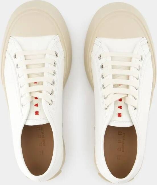 Marni Low-Top Sneakers Laced Up Sneakers Leather White in wit