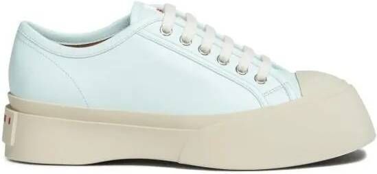 Marni Low-Top Sneakers Pablo Leather Platform Sneakers in wit