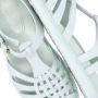 Marni Sandalen Light Blue Leather Gladiator Sandals in blauw - Thumbnail 15