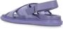 Marni Sandalen Purple Leather And Tech Fabric Sandals in paars - Thumbnail 9