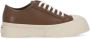 Marni Bruine Leren Sneakers met Contrasterende Details Brown Dames - Thumbnail 16