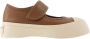 Marni Low-Top Sneakers Mary Jane Sneakers Leather Brown in bruin - Thumbnail 10