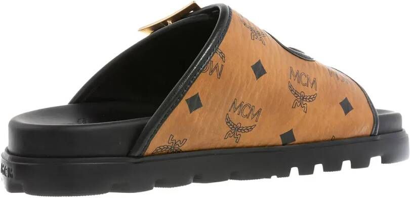 MCM Sandalen U Col Vst Flat Sandals Co in bruin