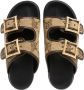 MCM Sandalen W Col Rff Effct Txtl Flat Sandals In bruin - Thumbnail 4