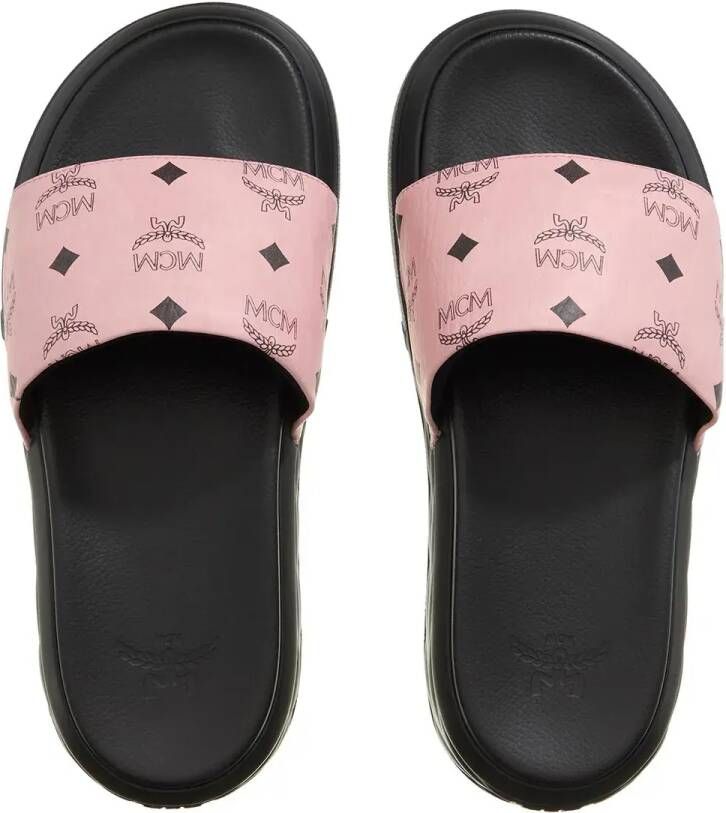 MCM Slippers & Mules W Col Vst Slide Pz in poeder roze