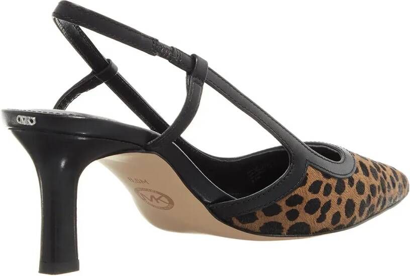 Michael Kors Hoge hakken Alora Mid Sling in luipaardprint