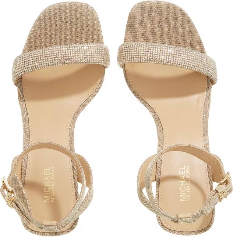 Michael Kors Hoge hakken Carrie Sandal in goud