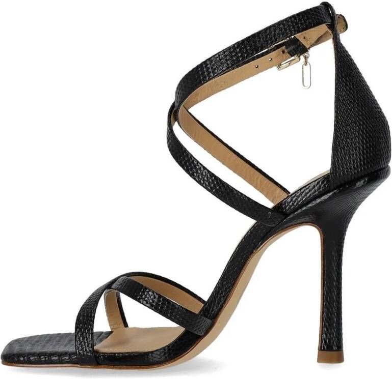 Michael Kors Sandalen CELIA STRAPPY SCHWARZE SANDALE MIT AB in zwart