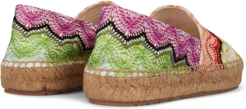 Missoni Low-Top Sneakers Zig Zag Knitted Espadrilles in meerkleurig