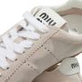 Miu High-Top Sneakers Logo Printed Lace Up Sneakers in poeder roze - Thumbnail 2