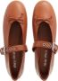 Miu Loafers Ballet Flats With Buckle in bruin - Thumbnail 3