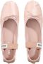 Miu Loafers Satin Ballet Flats in poeder roze - Thumbnail 3