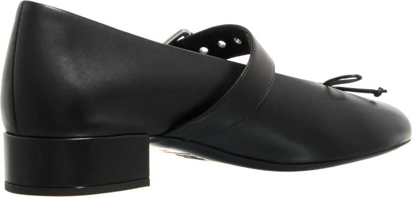 Miu Loafers Heeled Ballerinas in zwart