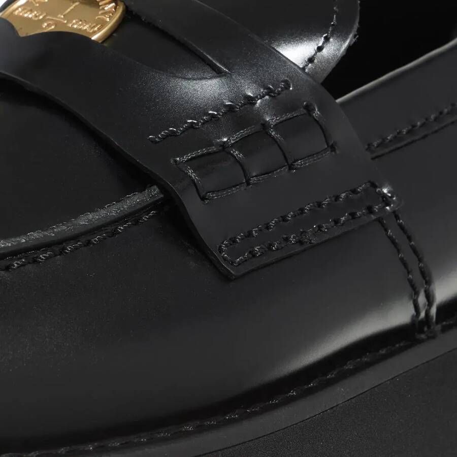 Miu Loafers Pennyloafer Plateau in zwart