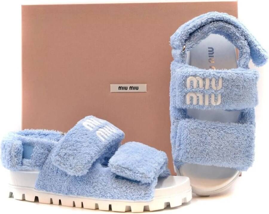 Miu Sandalen Sandal Cyan in blauw