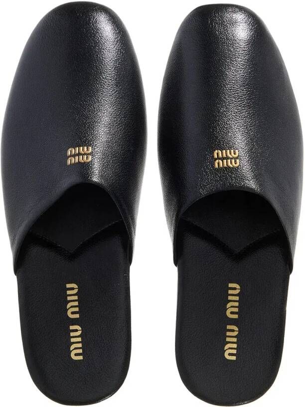 Miu Slippers & Mules Woman Mules in zwart