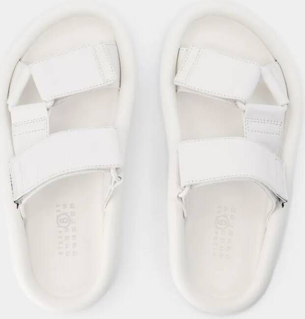 MM6 Maison Margiela Sandalen Sandals Leather White in wit