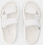 MM6 Maison Margiela Witte Leren Amandel Open-Toe Sandalen Beige Dames - Thumbnail 6