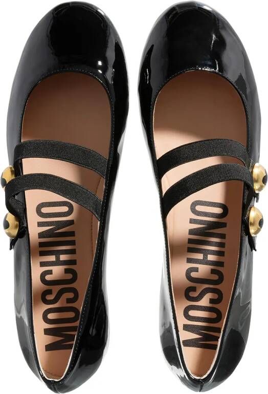 Moschino Espadrilles Hearted Button in zwart